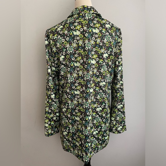 Scotch & Soda Amsterdam Floral Blazer Jacket Relaxed Fit Green Sz M - Picture 7 of 15